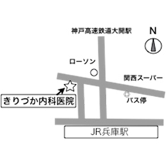 きりづか内科医院地図